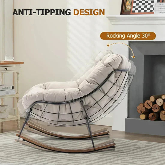 Zero-Gravity Ergonomic Recliner – Rocking Design with Cloud-Like Cushioning